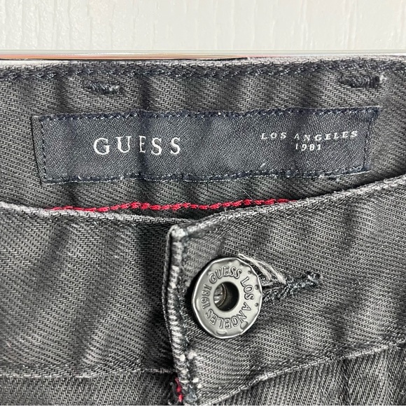 Guess Aladema Slim Tapered Black Jeans 29 x 34 - Picture 3 of 5